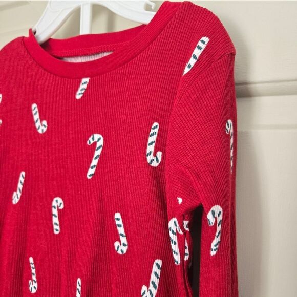 New Target Wondershop Candy Cane Pajamas Size 5 - Picture 2 of 4